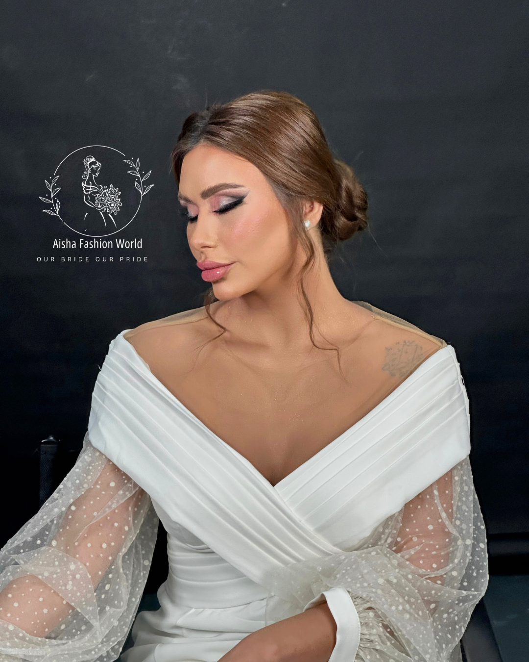 Off-Shoulder Wedding Dress _ Rent