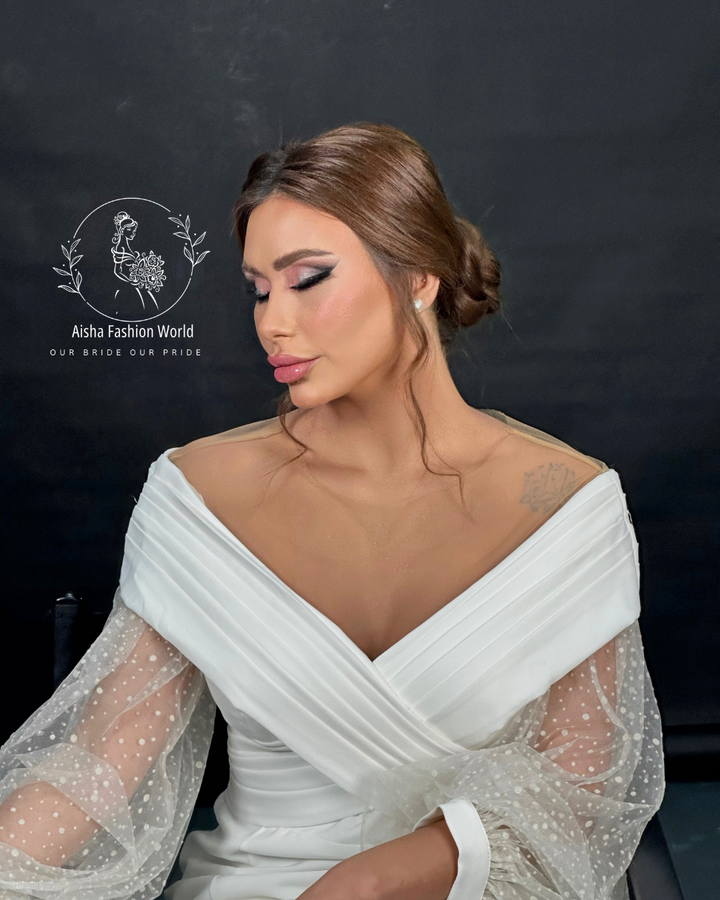 Off-Shoulder Wedding Dress _ Rent
