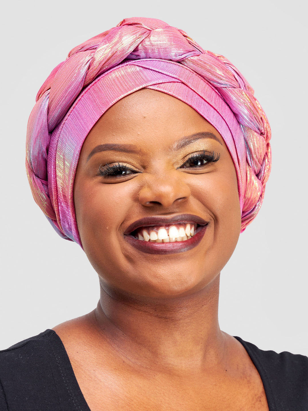 Turban Shiny Pink
