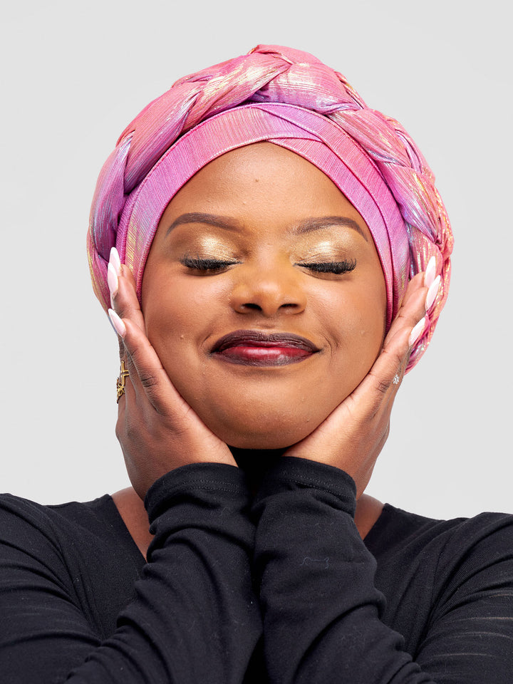 Turban Shiny Pink
