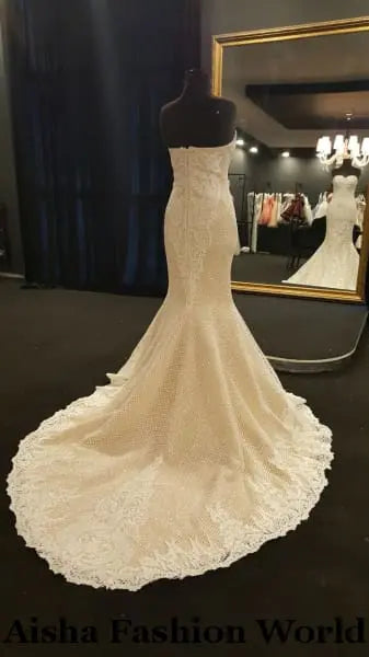 Glitter mermaid wedding gown - aishafashionworld