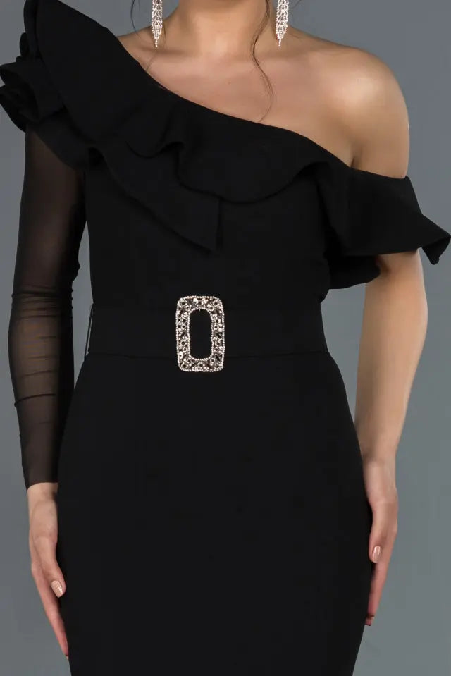 Long Black Mermaid Dress AFWABU1294 Aisha Fashion World
