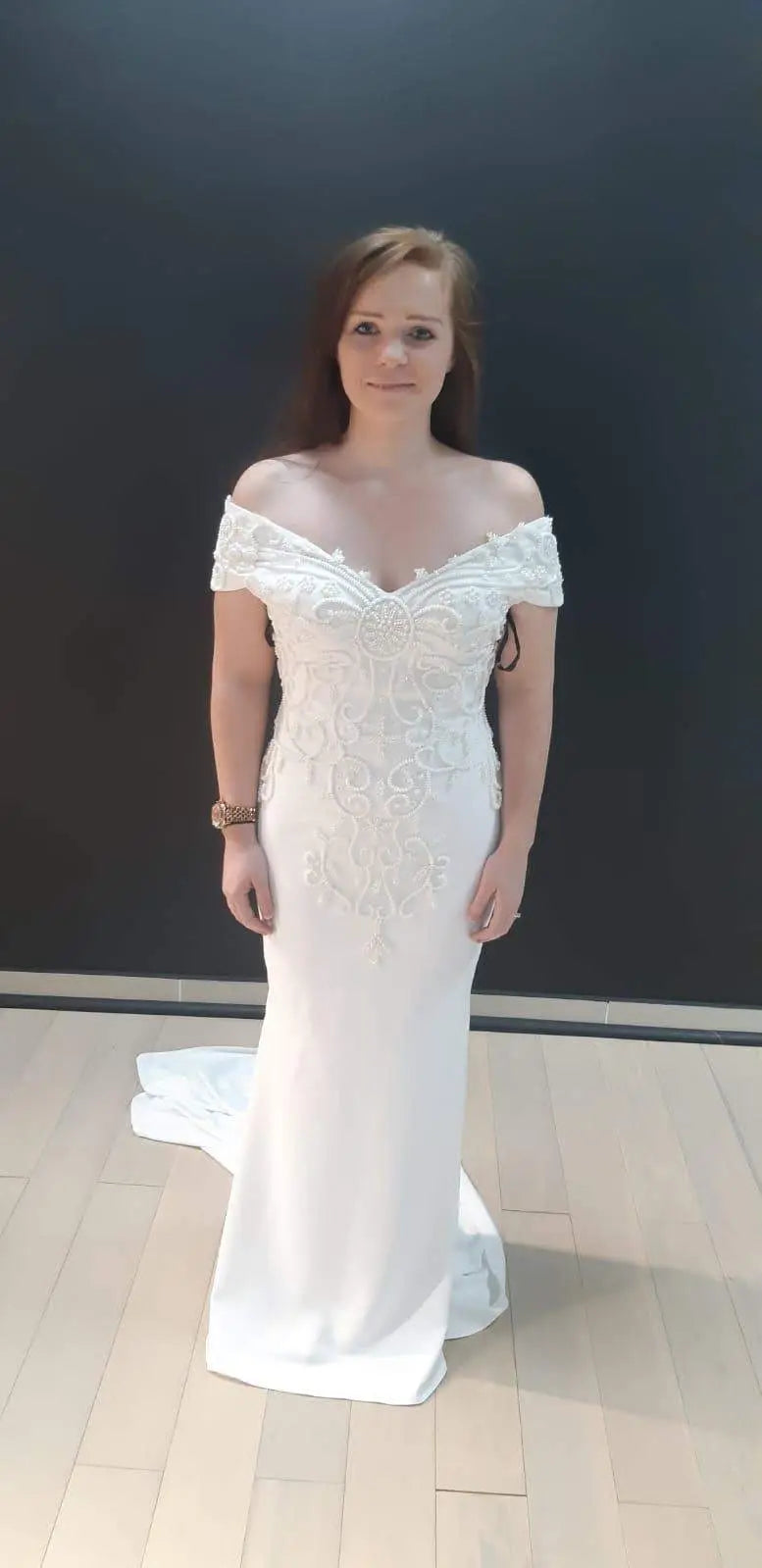 Effortlessly elegant in the AFWHarmony wedding dress. Aisha Fashion World