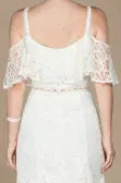 Short White Invitation Dress AFWABK796 aishafashionworld