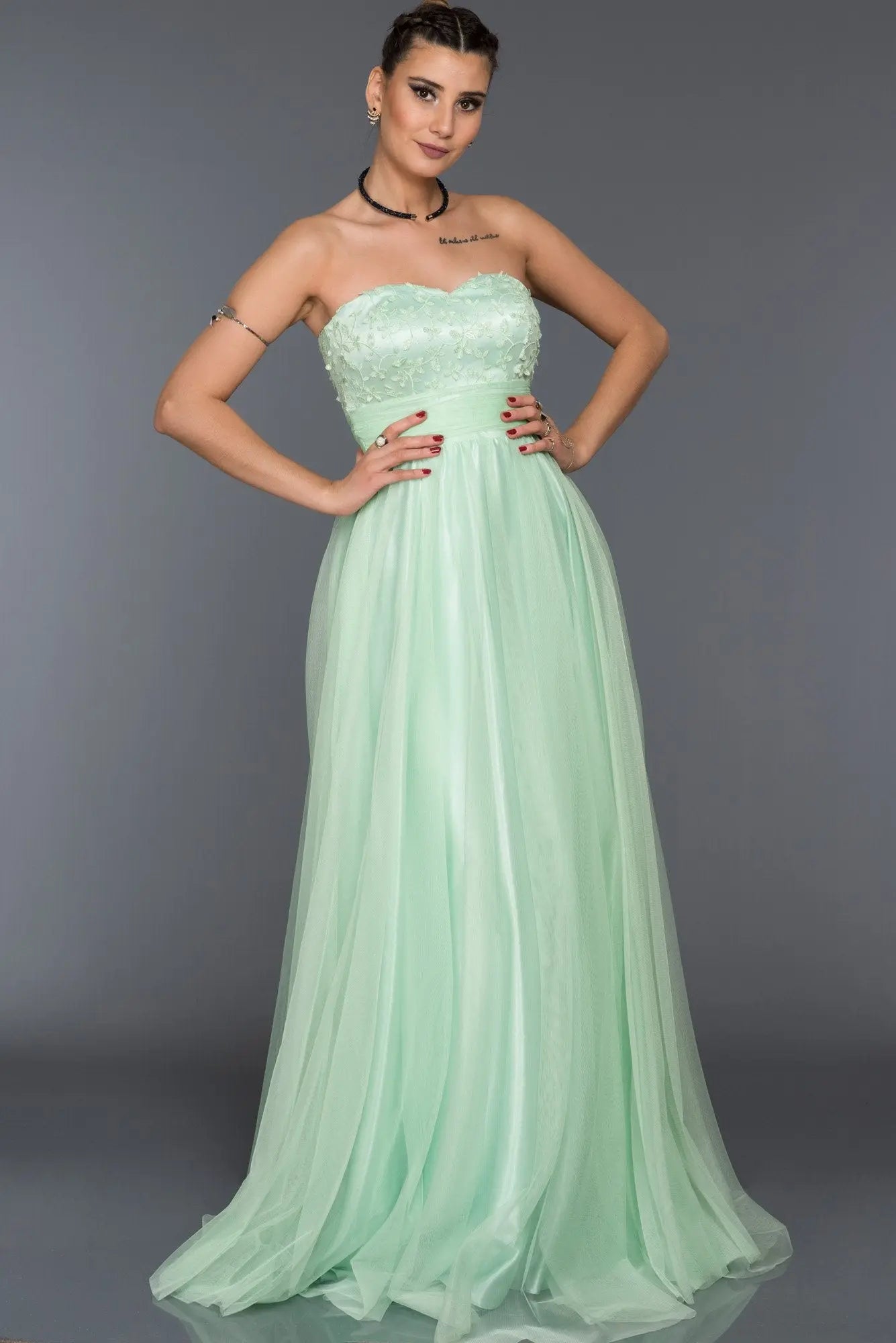 This elegant and stylish Fit & Flare Engagement/Party dress is perfect for any special occasion. The Fit & Flare silhouette is flattering on all body types, and the intricate beading and embroidery add a touch of luxury. The dress is made from high-quality materials and is sure to make you feel like a princess.
