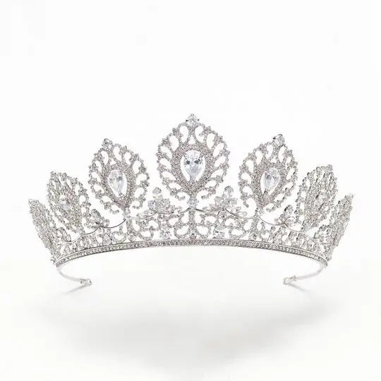 luxury AFWT-1.2915RNvt Tiara Rhodium Plated Aisha Fashion World