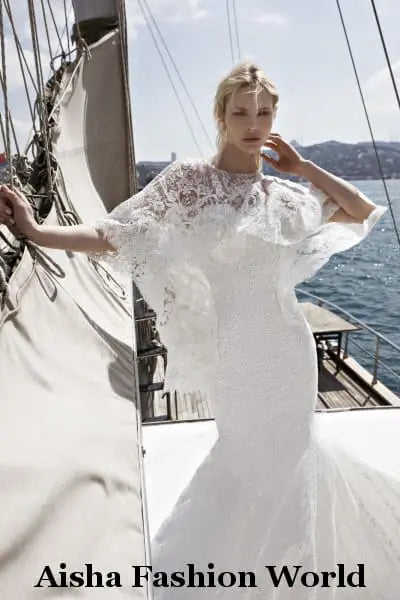 Aisha Fashion World Bridal Stunning Lace Mermaid Wedding dress - aishafashionworld