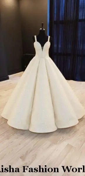 Aisha Fashion World Sheikha Sleeveless wedding dress - aishafashionworld