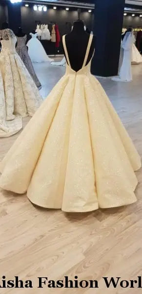 Aisha Fashion World Sheikha Sleeveless wedding dress - aishafashionworld