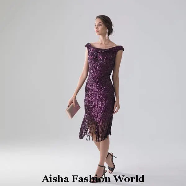 Glam Glitter Party Dress - aishafashionworld