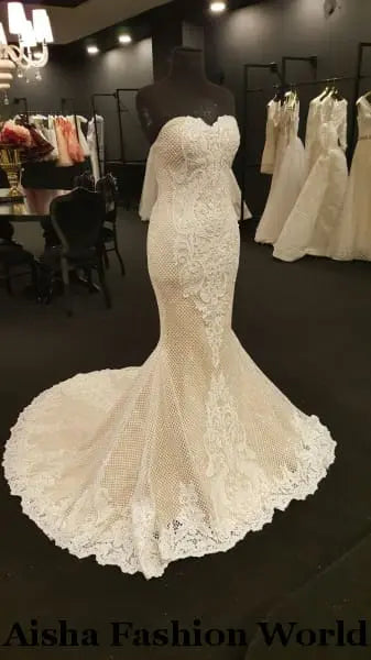 Glitter mermaid wedding gown - aishafashionworld