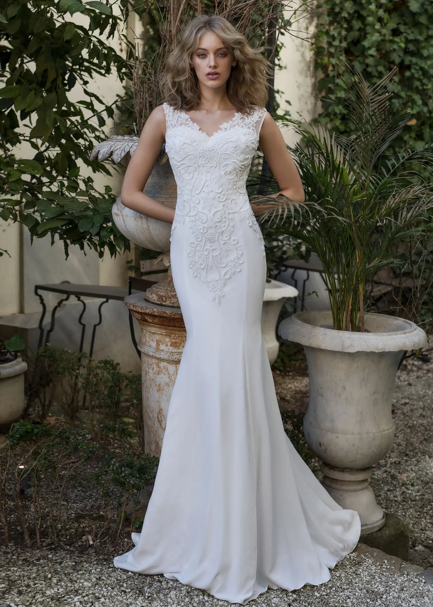 Effortlessly elegant in the AFWHarmony wedding dress.