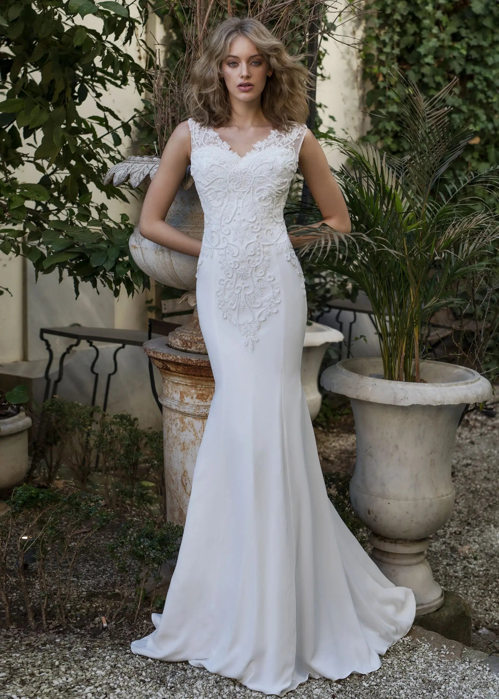 Effortlessly elegant in the AFWHarmony wedding dress. Aisha Fashion World