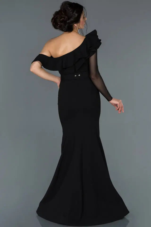 Long Black Mermaid Dress AFWABU1294 Aisha Fashion World